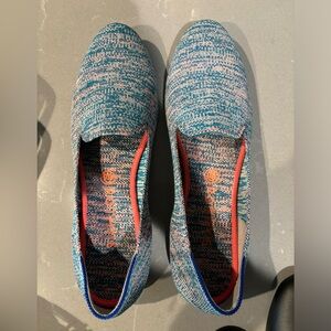 Rothy’s EUC Size 12 Turquoise Melange loafers